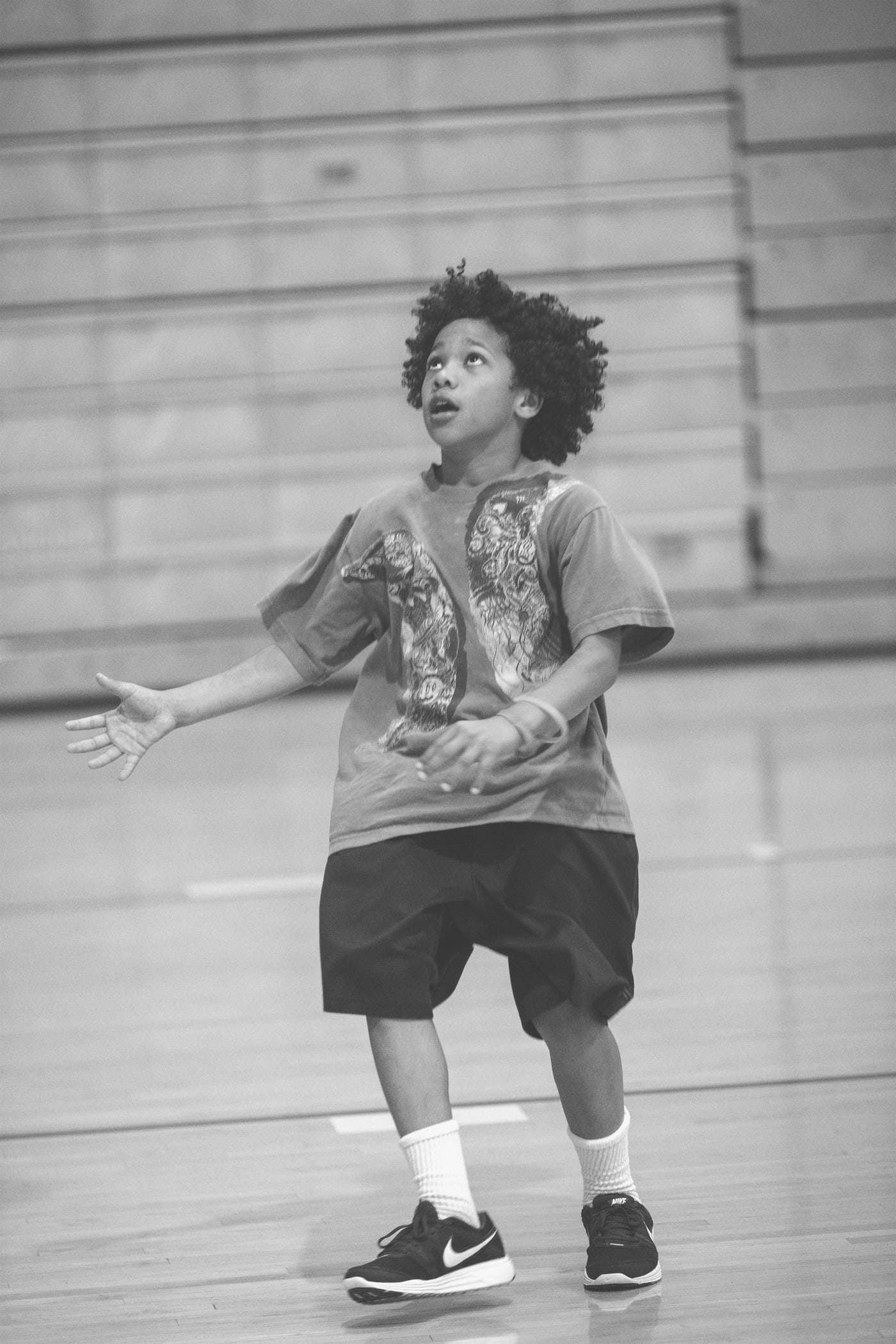 Basketball action frame with motion and energy.
